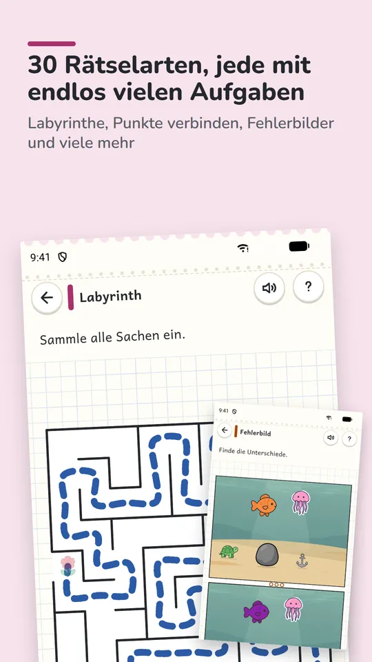 Store-Bild: 30 Rätselarten, jede mit endlos vielen Aufgaben